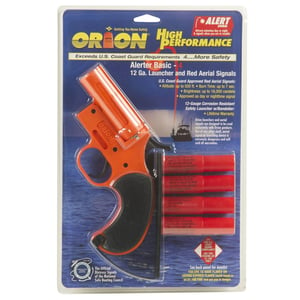 USCG-Approved 12-Gauge Flare Gun with Red Aerial Signals product image
