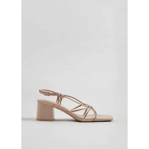 Stylish Nude Strappy Block Heel Sandals for Women product image
