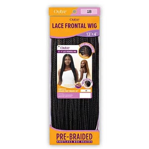 Medium Knotless Braids Wig with 13x4 HD Lace Frontal product image