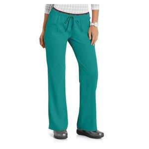 Teal Women's Tall Scrubs with Rounded Pockets and Drawstring Waist product image