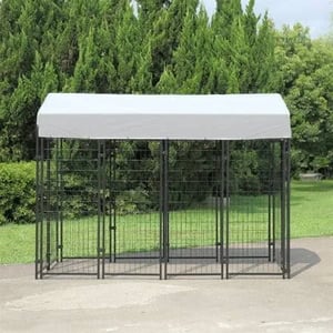 Large Outdoor Dog Cage with Canopy product image