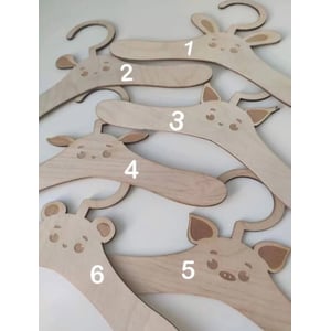 Personalized Wooden Baby Clothes Hanger for Nursery Decor and Organization product image