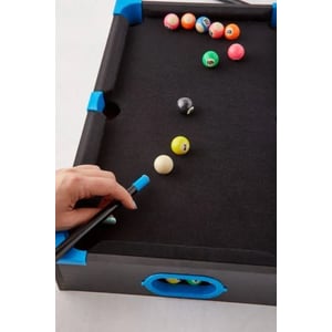 Compact Tabletop Neon Billiards Set for Fun Mini Pool Games product image