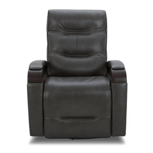 Luxurious Power Swivel Glider Recliner with Genuine Leather Upholstery product image