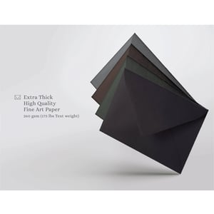 Extra Thick A7 Euro Flap Handmade Envelopes for Weddings and Invitations product image