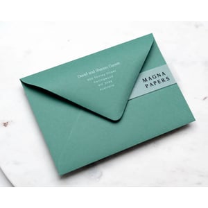 Jade Green 5x7 Textured Envelopes for Greeting Cards and Invitations product image