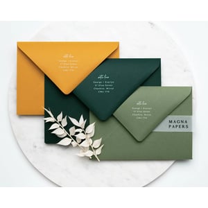 Olive Green 5x7 Envelopes (133x184mm) for Invitations, Cards & More product image