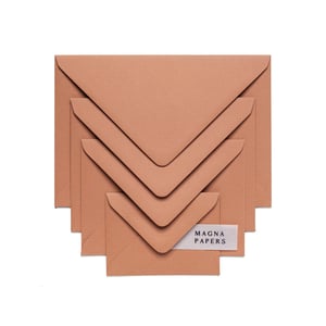 5x7 Terracotta Textured Envelopes for Invitations and Cards product image