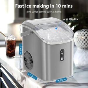 Countertop Nugget Ice Maker with Self-Cleaning Function product image
