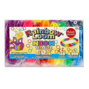 Michaels Exclusive Rainbow Loom Neon Treasure Box Bracelet Making Kit for Ages 7+ product image