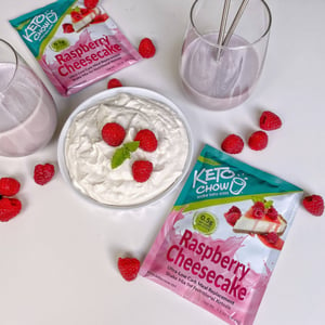 Keto Chow Raspberry Cheesecake Shake - Single Meal Replacement for Low-Carb Diet product image