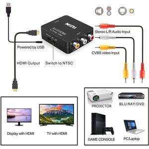 RCA to HDMI Adapter for Gaming Consoles and DVD Players product image