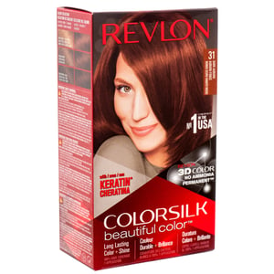 Ammonia-Free Permanent Hair Color with 3D Technology for Natural Rich Color and Shine, 100% Gray Coverage, Honey Brown Hair Colors, Revlon Colorsilk Beautiful product image