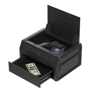 High Capacity Biometric Gun Safe with Separate Layers and Silent Mode product image