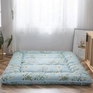 Rustic Floral Japanese Floor Mattress with Memory Foam and Storage Bag product image