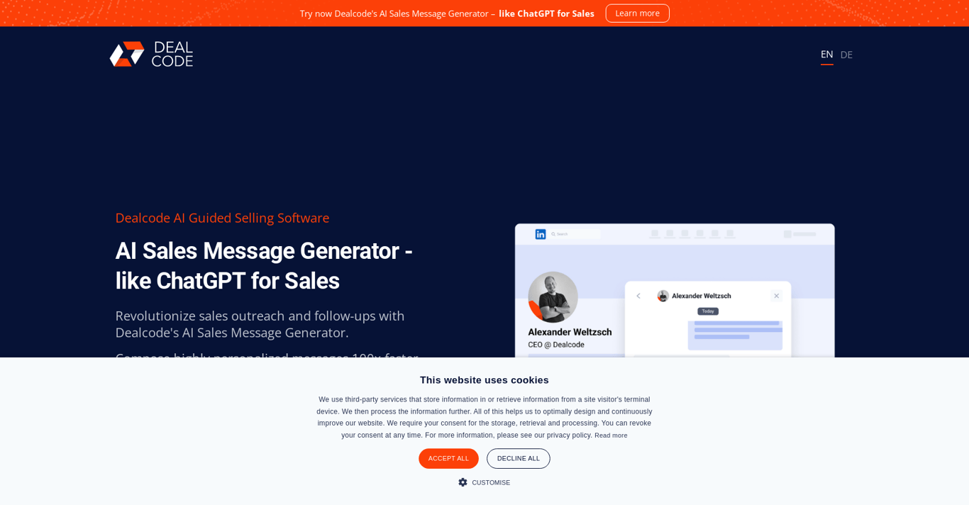 Sales AI message generator company image