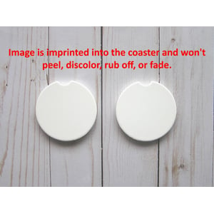 Personalized Sandstone Car Coaster Set of 2 product image