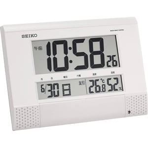 Digital Clock with Radio Wave Correction & Temperature/Humidity Display product image