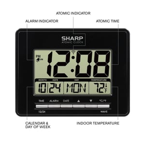 Digital Atomic Clock with Temperature Display product image