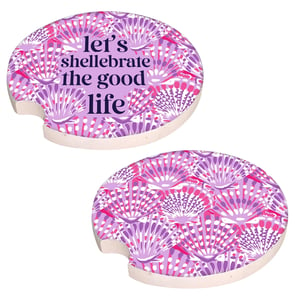 Shell-Shaped Car Coasters 2-Pack by Simply Southern product image