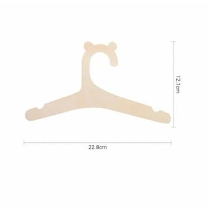 Adorable Small Wooden Baby Hangers with Teddy Bear Cutouts product image