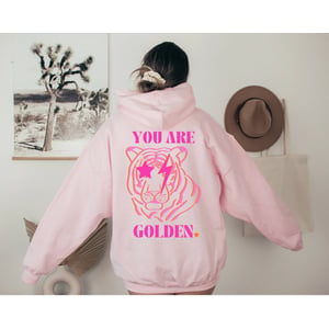 Preppy Pink Aesthetic Hoodie Sweatshirt for Women product image