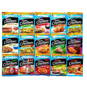 Variety Pack of 15 Flavored Tuna and Salmon Creations product image