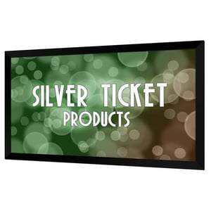 Silver Ticket 100" Fixed Frame 4K Ultra HD Ready Projector Screen with Black Velvet Frame product image