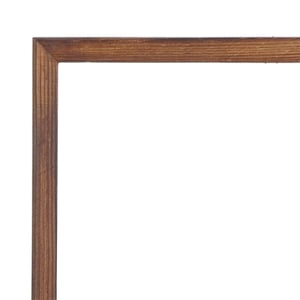 Elegant 8x8 Dark Brown Wood Frame with Black Mat product image
