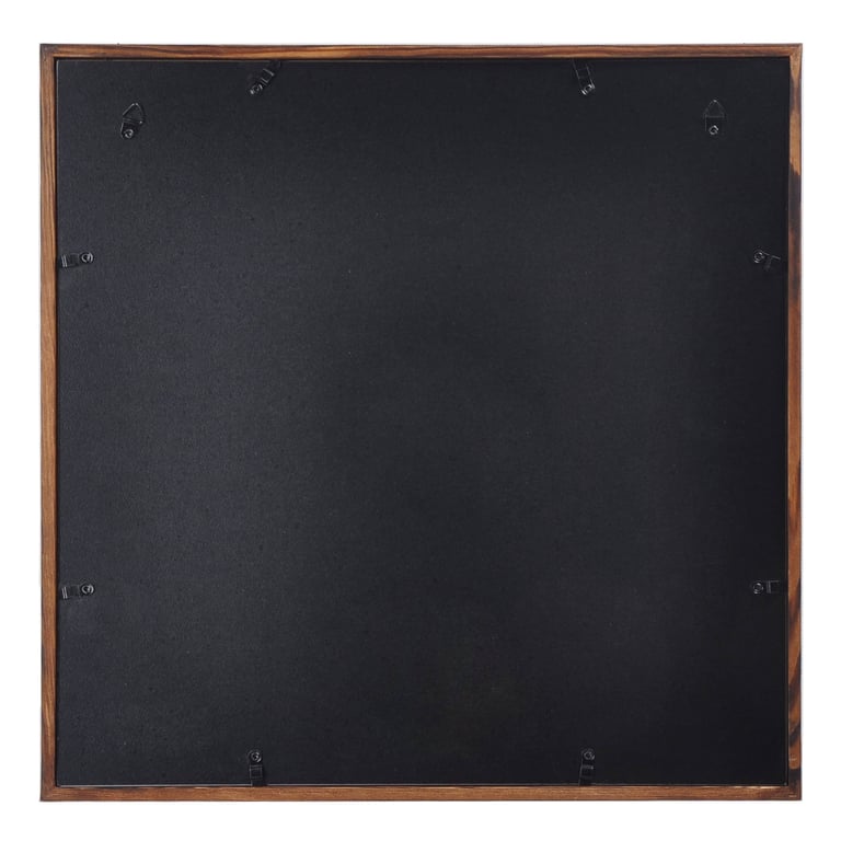 8x8 Inch Wood Frame with Mat, Dark Brown product image