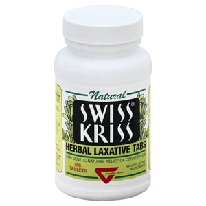 Powerful Swiss Kriss Herbal Laxative Tabs for Fast Relief product image