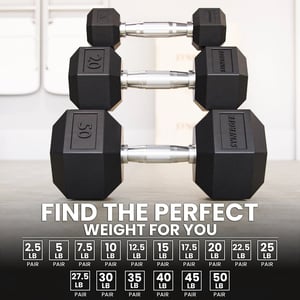 Synergee Dumbbell Weight Set - Sturdy and Comfortable for Home Workouts product image