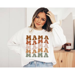 Stylish and Comfortable Mama Sweatshirt with Boho Design product image