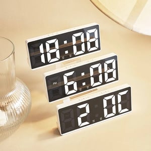 Large LED Digital Clock with Temperature Display and Alarm product image