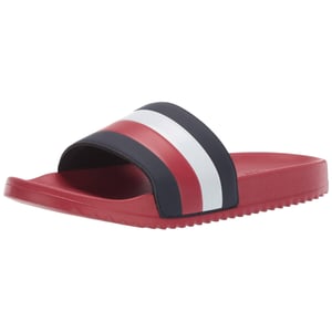 Stylish and Comfortable Men's Slide Sandals with Global Stripe Detail product image