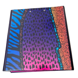 Stylish Retro Trapper Keeper Binder with Round Rings and 90s Theme product image
