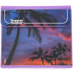 Retro Palm Tree Trapper Keeper Binder with Secure Closure and 1" Metal Rings product image