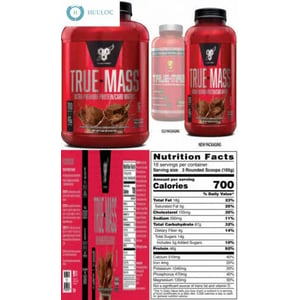 High Protein Weight Gain Supplement with 7 Unique Sources - True Mass 2.6kg Chocolate product image