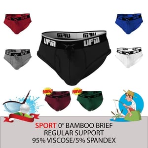 Bamboo Briefs with Adjustable Support Pouch for Comfort and Breathability product image