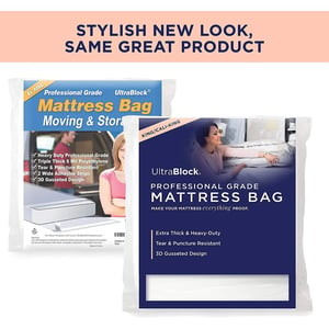 Heavy-Duty 6 Mil Mattress Bag for Moving and Storage, Reusable and Puncture-Resistant product image