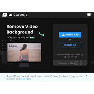Unscreen remove deals background