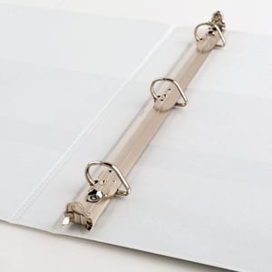 White Ring Binder with Clear View for Organized Storage product image