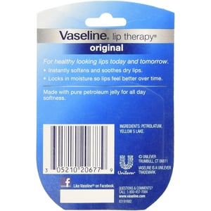 Vaseline Lip Therapy Original - 0.25 Oz. Pack of 24 - Softens and Soothes Lips product image