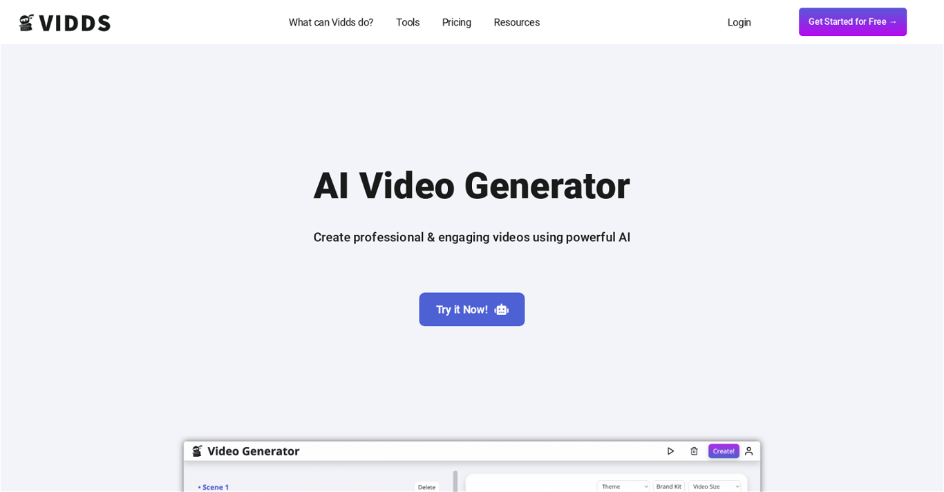 Video Generator by Vidds company image