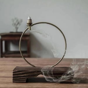 Vintage Wooden Backflow Incense Burner product image