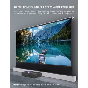 100 Inch UST ALR Projector Screen with Motorized Rising for Ultra-Short Throw Projectors product image