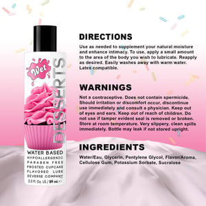 Frosted Cupcake Flavored Lube for Sensual Play product image