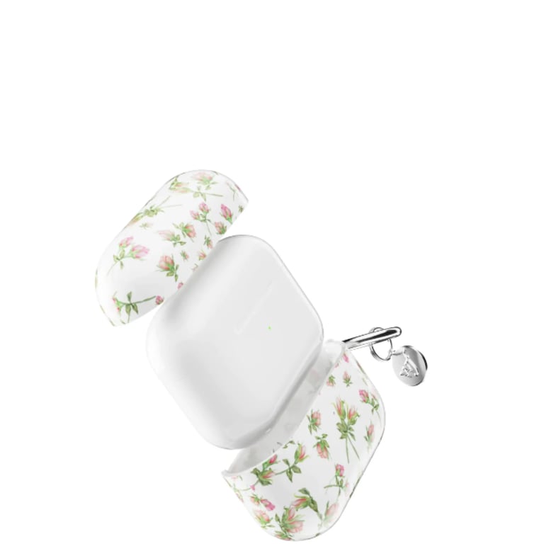 Protective AirPod Pro Case with Pink Posie Rosie Design product image