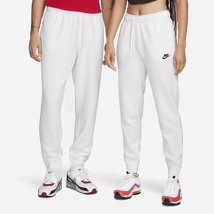 Comfortable Women's White Sweatpants with Midrise Waist and Embroidered Logo product image