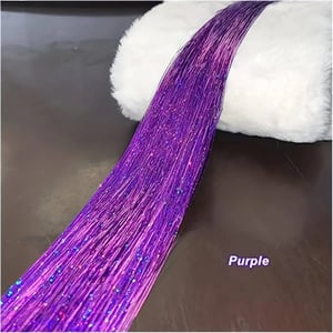 Dark Blue 48 Inch Tinsel Hair Extensions for Women product image